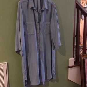 Soft Blue “Jeans” Dress